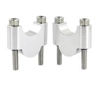 28mm 1 1/8 Inch Handlebar Riser Fat Bar Mount Compatible With CB1000R CB650R CB500X CB500F CBF125NA CBF300NA VFR1200X CTX700 CRF250R ADV350(Silver Riser 30mm)