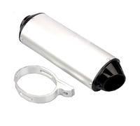 28mm 38mm Motorcycle Pipe For Ho-nd K-T-M Ya-ma-h Universal 125cc 150cc 160cc ATV Motocross Dirt Pit Bike(28mm-silver)
