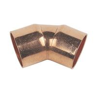 28mm 45 Degree Obtuse Elbow End Feed WRAS Approved Embrass