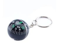 28mm Ball Keychain Liquid Filled Compass Camping Hiking Travel Outdoor Survival Keyring Acrylic Mini Keychain Compass