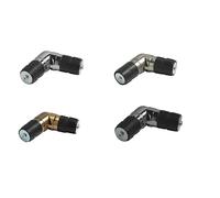 28mm Bend Bay Window Single Corner Joints Window Curtain Poles Elbow Angle Brackets (Antique Brass, 1)