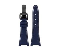 28MM Bracelet Notched Nylon Genuine Leather Strap For IWC Engineer IW500501 IW378507 IW322703 Wristband Men's Canvas Watch Band