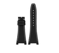 28MM Bracelet Notched Nylon Genuine Leather Strap For IWC Engineer IW500501 IW378507 IW322703 Wristband Men's Canvas Watch Band