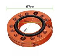 28mm Carburetor Inlet Manifold Adjuster Spacer Compatible With Pit Dirt Bike Adjustable Spinner Plate Inlet Manifold Runner Plate(Orange)
