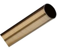 28mm Custom Made to Measure Metal Eyelet Curtain Pole Rod in one piece no joiners (Antique Brass, Upto 150cm)