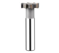 28mm Dia T Slot End Mill Milling Cutter, 2-14mm Cutting Depth 20mm Shank Carbide Tip CNC Milling Tools Welding Edge For Stainless Steel Alloy(Uncoated 28mmx8Hx16Dx90L)