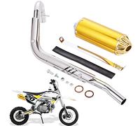 28mm High Performance Exhaust Muffler Silencer Pipe Assembly kit 90cc 110cc 125cc Dirt Pit Bike CRF50 SSR Baja Coolster Piranha Pister Pro Taotao 125cc TTR Taotao DB10 DB14 BMS pro 70