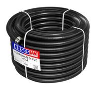 28MM ID - 25 METRE Corrugated Pond Pump Pipe/Hose/Flexi TUBING + Hose Clips