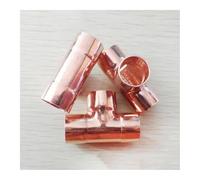 28mm Inner Dia x1.2mm Thickness Copper Equal Tee Socket Weld End Feed Coupler Plumbing Fitting Water Gas Oil
