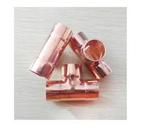 28mm Inner Dia x1mm Thickness Copper Equal Tee Socket Weld End Feed Coupler Plumbing Fitting Water Gas Oil