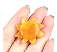 28MM Natural Chakra Semi-Precious Amethyst Quartz Tiger Eye Stone Crystal Sunflower Ornaments