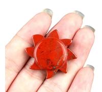 28MM Natural Chakra Semi-Precious Amethyst Quartz Tiger Eye Stone Crystal Sunflower Ornaments