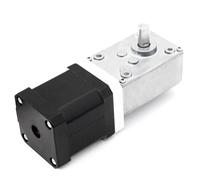 28mm Nema11 Worm Gear Stepper Motor Single/double Output Shaft Worm Gear Reducer 2 Phase 4 Wire 1Pcs(Ratio 62)