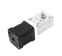 28mm Nema11 Worm Gear Stepper Motor Single/double Output Shaft Worm Gear Reducer Micro 2 Phase 4 Wire Stepper Reducer Motor(Ratio 290,28x32mm)