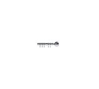 28mm Nikola Ball End Metal Curtain Pole Set - Chrome New Edge Blinds Metallic Silver 250cm