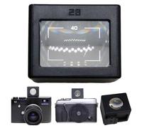 28mm optical Waist Level viewfinder camer, 40mm Side Axis Viewfinder External Optical compatible for Leica X Series Cameras, Ricoh GR, for Precise Framing and Perfect shooting effect