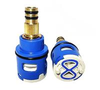 28mm Replacement Faucet Cartridge, Ceramic Cartridge for Bathroom Shower Diverter Valve, Blue Finish