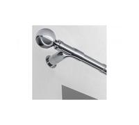28mm Room Darkening Corner Bracket For Curtain Poles - Satin Silver