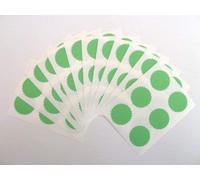 28mm Serrated Edge, Green, Certificate Wafer Company Seal Labels, Stickers for Embossing, Awards & Rewards