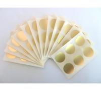 28mm Serrated Edge, Matt Gold, Certificate Wafer Company Seal Labels, Stickers for Embossing, Awards & Rewards