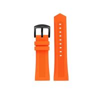 28mm Silicone Rubber Watch Band, Compatible With SevenFriday M1 M2 P1 V3 Q1 Series, Men Replacement Strap Accessories(Orange black pin,26mm)
