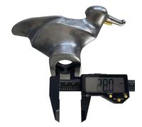 (28mm Straight Hole) Tire Changer Duck Head, Attachment Duckhead for Tyre Changing Machine, Replacement Duckbill, Mount Demount Tool, Stainless Steel Accessory