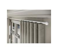 28mm Styleline Gliding Curtain Pole Set With Ball End - White, 270Cm