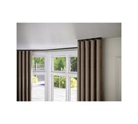 28mm Styleline Gliding Curtain Pole Set With End Cap - Black, 170Cm