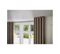 28mm Styleline Gliding Curtain Pole Set With End Cap - Taupe, 190Cm