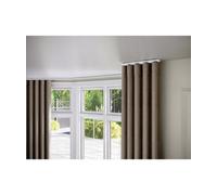 28mm Styleline Gliding Curtain Pole Set with End Cap - White, 230cm