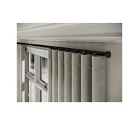 28mm Styleline Gliding Curtain Pole Set With Stud End - Black, 440Cm