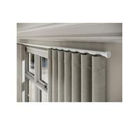 28mm Styleline Gliding Curtain Pole Set With Stud End - White, 300Cm