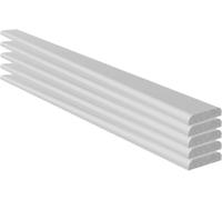 28mm uPVC Architrave - Plastic Finishing Trim - 25mm D Mould - 1m Lengths - Pack of 5
