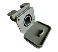 28mm Waste Outlet Hose Socket with Flap - Compatible with 81320 Rigid Pipe & 80008 28.5mm ID Grey Convoluted Hose - Caravan/Motorhome/Caravan Waste Connector