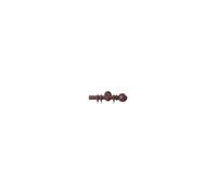 28mm Woodland Curtain Pole Set - Dark Oak New Edge Blinds Dark Brown 90cm