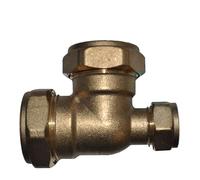 28mm x 15mm x 28mm Compression Reducing Tee (Known as Compression tee / 28mm tee/Plumbing Compression Fittings/reducing tee Also Available in 8mm, 10mm, 12mm, 15mm, 22mm, 28mm, 35mm, 42mm, 54mm)