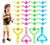 28P Colorful Smiley Poop Slingshot Toy Set, 4 Catapult Poo Slingshot&24 Poo Emoji Squishy Mochi Bullets,Mini Slingshot.Flying Poop,Funny PooToys for Xmas Stocking Filler,Jokes Gags Fidget Toys Gifts