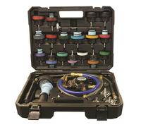 28pc Radiator Pressure Test Kit - Heavy Duty Cooling System Leak Tester Compatible With Wide Vehicle Applications