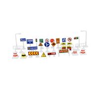 28Pcs 1:64 Scale Street Road Signs Playset Layout Street Signal Traffic Toys A, Type A