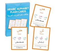 28pcs Arabic Alphabet Flashcards, Learn Arabic Alphabet for Beginner, Educational Language Learning Resource for Grade School, Classroom, Homeschool Supplies