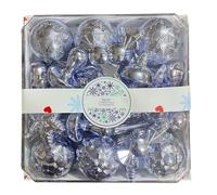 28pcs/box Christmas Bauble Set Tree Hanging Pendants New Year Party Gift Special-shaped Tree Decoration Balls Decoration Set