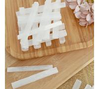 28Pcs Clear Quartz Crystal Stone Meditations Selenite Crystal Wands Energy Drawing Protection Selenites Rods for Reiki Home Supplies(8-10cm)