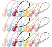 28Pcs Elastic Ponytail Holders Hair Ties, Handmade Durable Material, Lightweight Comfortable Design, Adjustable Size, Non-Slip Grip, Photography Props, Formal Event, Social Gathering