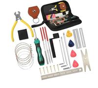 28Pcs Guitar Repairing Essential Tool Kit Wrench Ruler Pick String Acoustic Guitar Repairing Maintenance Tool guitar making tools