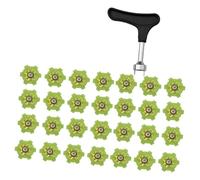 28pcs Lightweight Shoe Spikes Cleats For Enhanced Traction On Wet Greens & Soft Ground Conditions Light Weight Golf Spikes For Comfort