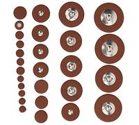 28pcs Multi Size Sax Leather Pads Replacement Set, Soprano Saxophone Pad, High Quality Sheepskin Material with Various Sizes from 8mm to 37mm, Easy to Replace for All Soprano Saxop