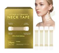 28PCS Neck Lift Tape, High Elasticity Water-Resistant Invisible Instant Necks And Face Lift Strap Patch Tightening Tapes, Reusable V Line Contouring Tool for Double Chin Appearance，1