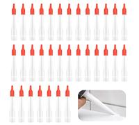 28pcs Silicone Nozzles with Caulk Cap Covers, Caulking Nozzles for Silicone Sealant Nozzles, Silicone Tube Nozzles, Finishing Sealing Finisher Nozzles for Mastic Cartridge Nozzles