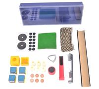 28pcs snookers Cue Tip Clamp Repair Tool Kit for Billiard Cue Repair and Leather Replacement Billiard Accessories(Upgraded Version)