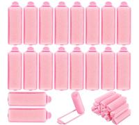 28PCS Sponge Foam Heatless Hair Curlers, Rollers for Long to Short Hair, Pink